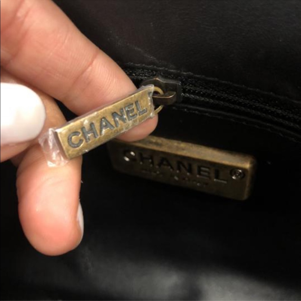 Chanel Medallion Black Python Wristlet - image 6